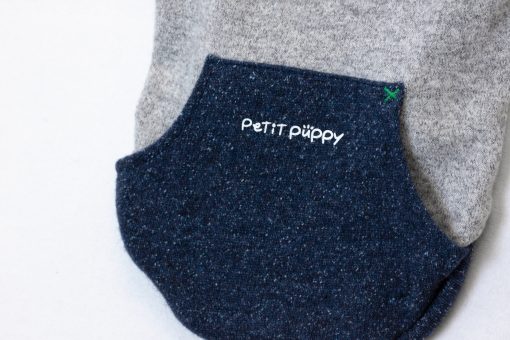 Блуза в сив меланж с декоративен джоб PetitPuppy